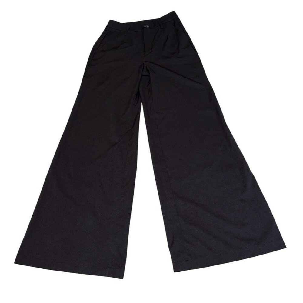 Y2K Officecore Black Flare Dress Pants Charlotte Russe Womens XS 25x30 Preppy